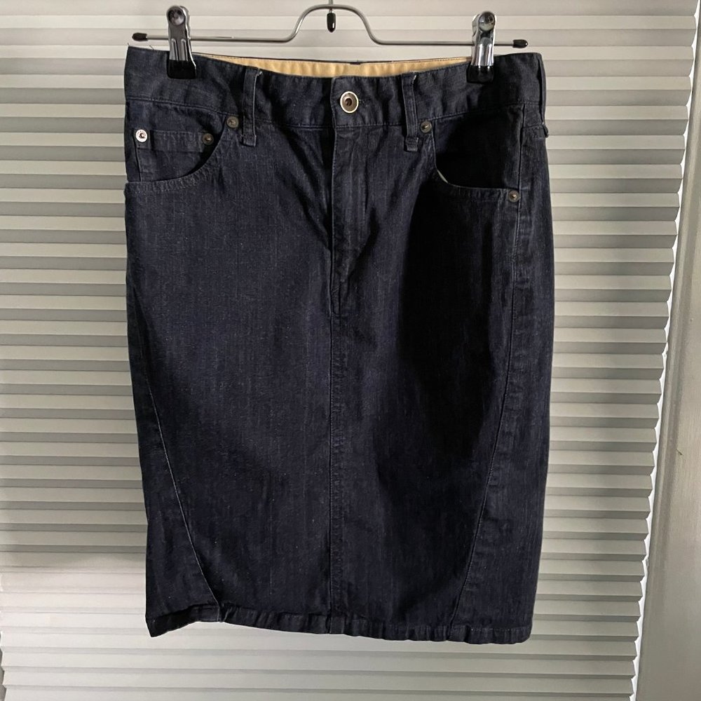 Rag & Bone Blue Denim Pencil Skirt